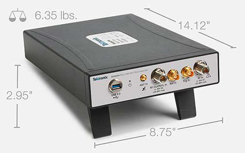Габариты анализатора RSA600A